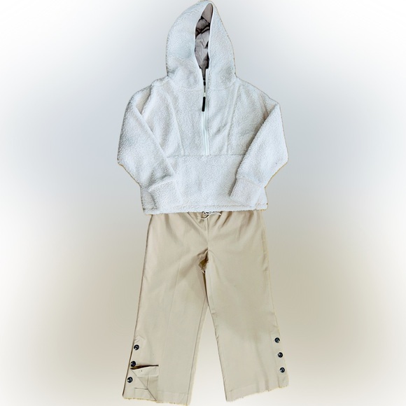 NWOT Isaac Mizrahi SZ 18W TALL khaki wide leg pull on trousers/waist 37”-44” - Picture 2 of 4